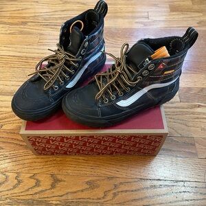 Vans Gore-Tex Camo Sk8-Hi High-Tops with Orange Accents